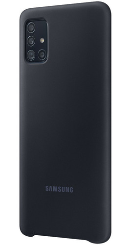 Capa Protetora De Silicone Preto Celular Samsung Galaxy A51