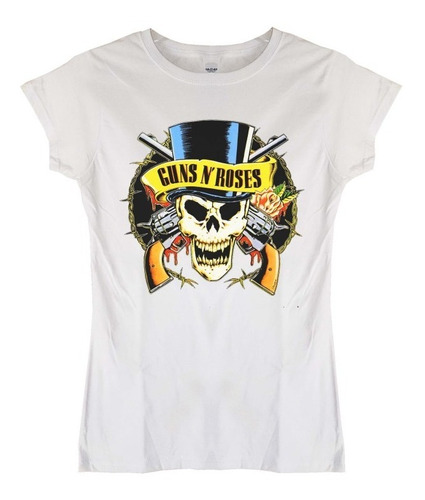 Polera Mujer Guns N Roses Skull Rock Abominatron