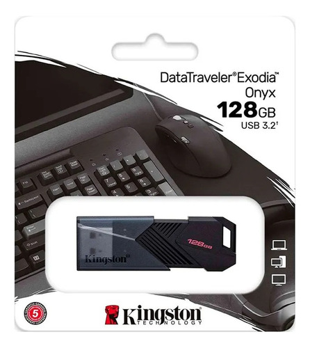 Memoria Usb 3.2 Kingston 128 Gb Datatraveler Exodia Onyx 