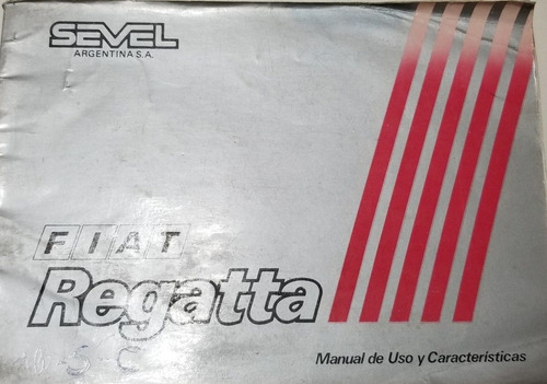 Manual Propietario Y Guantera Fiat Regatta 1.6 Y 2000