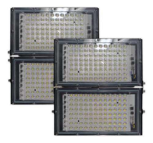 Pack X 2 Reflectores Proyector Led  200w Blanco Frío