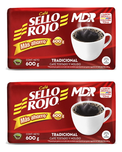 Café Sello Rojo 600gr X2 Und | Distribuidora Mdr