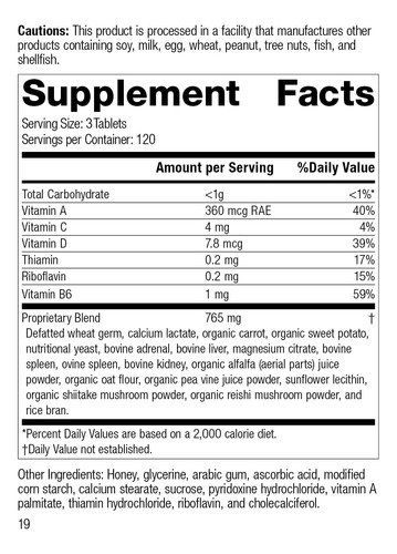 Suplemento Standard Process Catalyn 360 Tablets