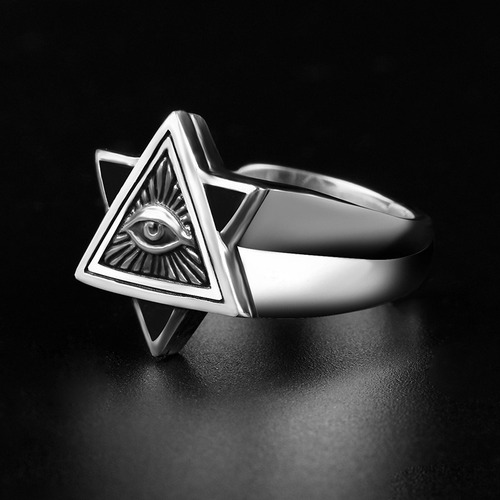 ( El Anillo Masculino Del Ojo De Horus Ajusta El Ojo De Dios