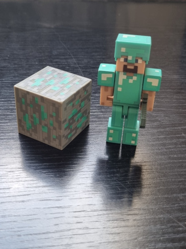 Muñeco Articulado Minecraft Steve Jazware Original Importado