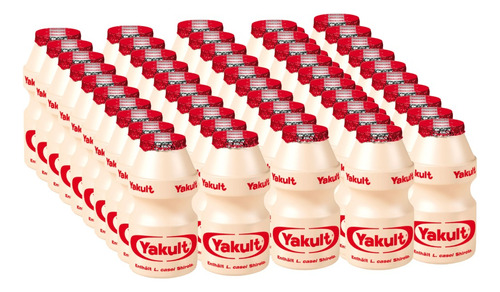 Producto Fermentado Yakult 50 Piezas De 80 Ml C/u Osh