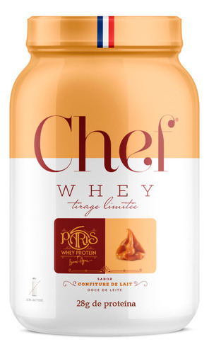 Whey Zero Lactose Mais Proteina Doce De Leite 800g Chef Whey