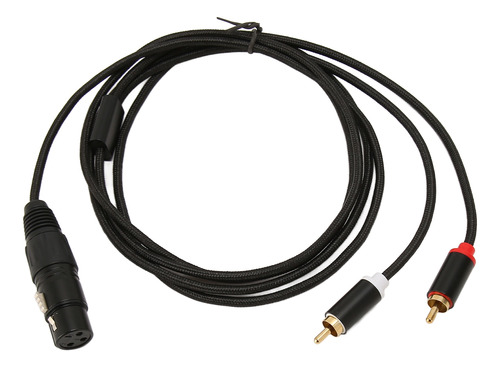 Cable Xlr A Rca Dual Hembra A Macho De Baja Pérdida Y Silenc