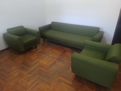 Juego De Living Sillón Tres Cuerpos+ 2 De 1 Cuerpo Usado