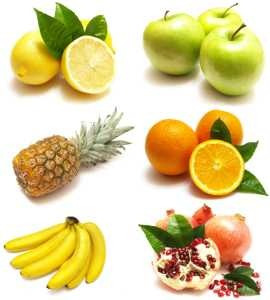 Lámina 45x30 Cm. - Alimentos Frutas De La Dieta Mediterranea