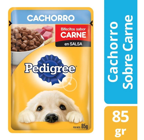 Pedigree Sobresito Pouch Cachorro Carne 85gr X 12u.