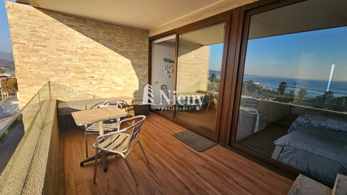 Vista Al Mar Con Azotea Privada,impecable Y Soleado. Concón