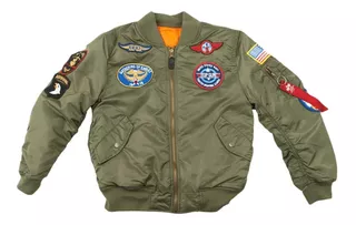 Campera Niño Alpha Industries Ma-1 Patches Top Gun