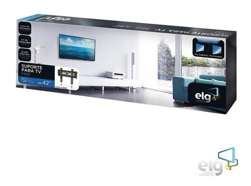 Suporte Elg E200 De Parede Para Tv/monitor De 15 Até 43 Pr Preto
