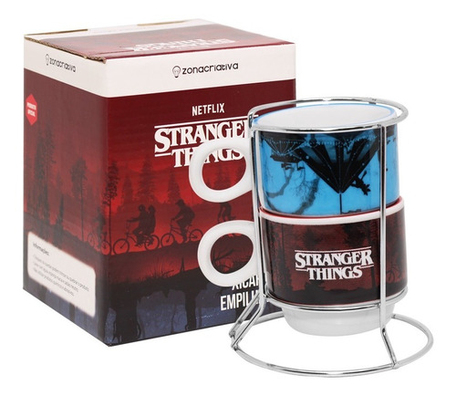 Kit 2 Canecas Empilháveis 150ml - Stranger Things Netflix