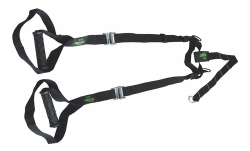 Imagem 4 de 10 de Fita De Suspensão - Trx Com Suporte Parede Dumbbell Black