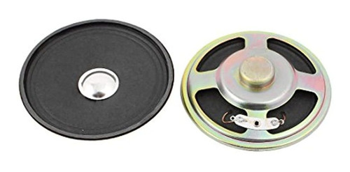 Uxcell 2pcs 76mm Dia 8 Ohm 3w Carcasa De Metal Mini Altavoce