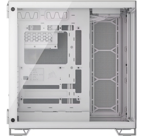 Armário branco Corsair 6500x Tg Mid Tower