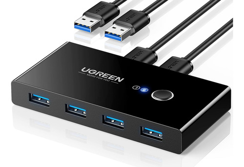 Conmutador Kvm De Usb Interruptor De 4 Usb Para 2 Pc Ugreen