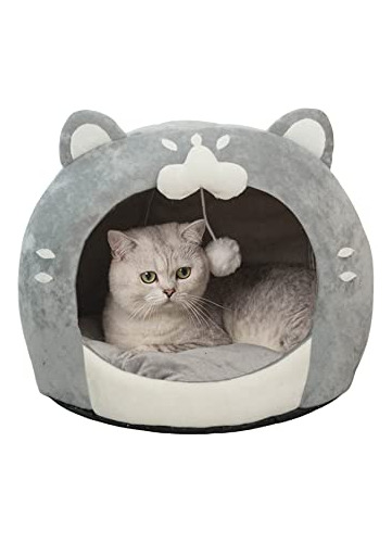 Qwinee Cama De Interior Para Gatos Con Cojín Extraíble, Tien