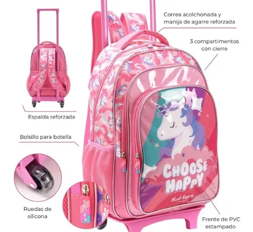 Mochila Carro Footy 18 pulgadas UNICORNIO