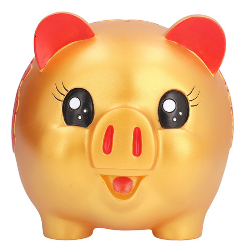 Piggy Bank, Bonita Caricatura, Forma De Cerdo, Anticaída, Pa