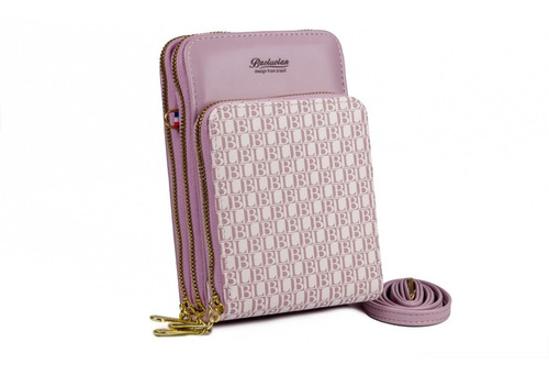 Monedero para teléfono celular, bolso pequeño de mujer de color lila