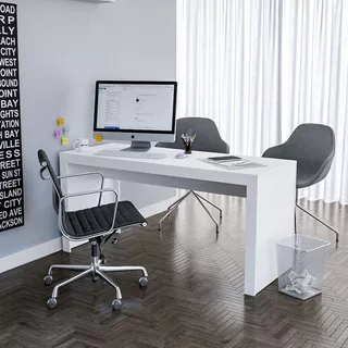 Mesa Escritório Escrivaninha 160cm Office Com Acabamento Wt