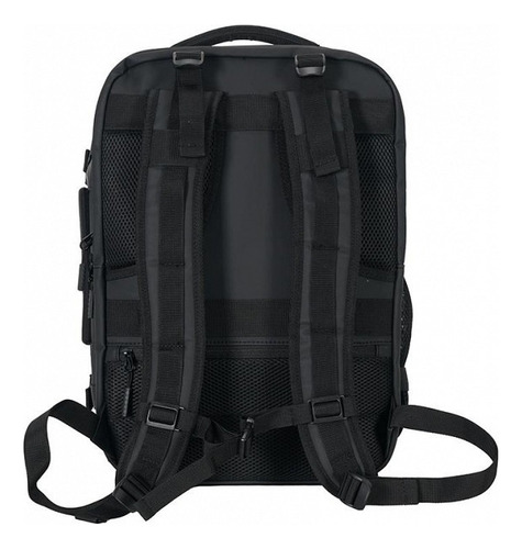 Mochila Elf Viajera Engomada Negro Liso