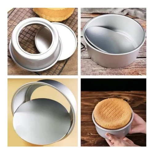 Molde Aluminio Pan De Pascua Queque Tortas 16 Cm