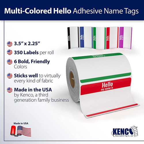 350 Pack Hello My Name Is Stickers Identification Badges, 3.