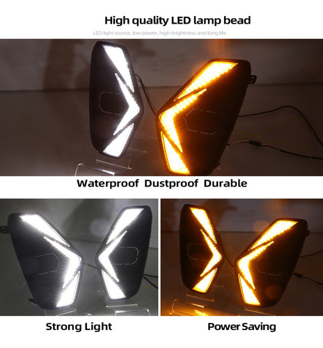 1 Par De Faros Antiniebla Led Drl For Coche, De Circulació