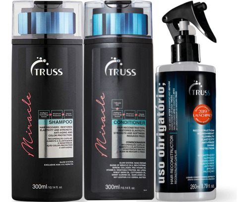 Truss Miracle Shampoo E Cond 300ml+uso Obrigatório+night Spa