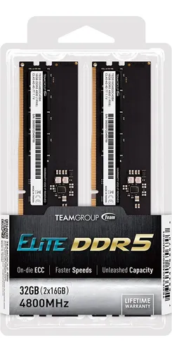 Teamgroup Elite Ddr5 Kit De 32gb (2x16gb) 4800mhz (pc5-38...