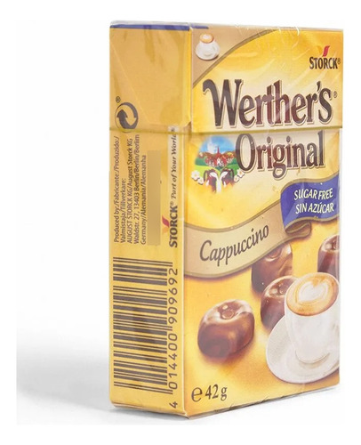 Caramelo Werthers Capuccino Sin Azucar 42gr - 12un.