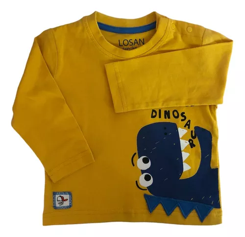 Camiseta estampada de manga larga amarilla para niño de Losan