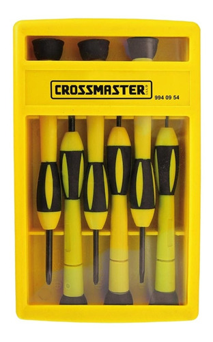 Jgo Perilleros X 6pzs 9940954 Crossmaster - Amarillo