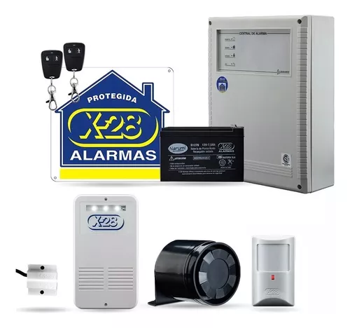 Kit Alarma Casa X-28 Avanzado 4 Zonas Inalámbrica Llamador