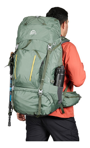 Mochila Excursion Elica 70 Litros Verde Doite