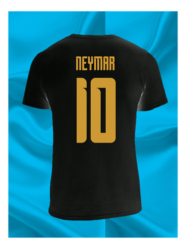Camiseta Neymar Santos Gold Unica