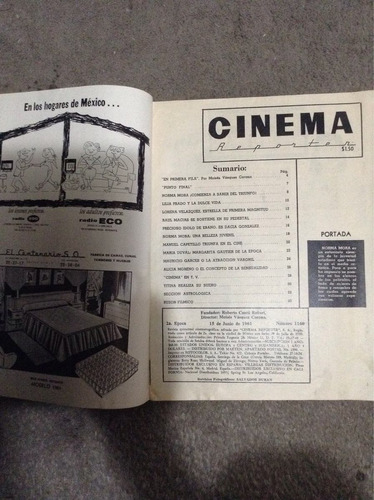 Revista Cinema Año 1961