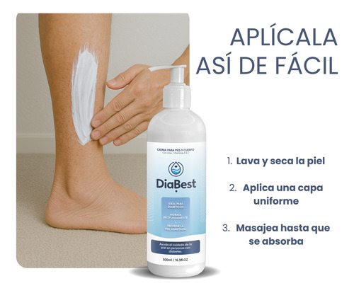 Crema Diabest / Urea + Vit A Y E Piel Delicada & Diabetes