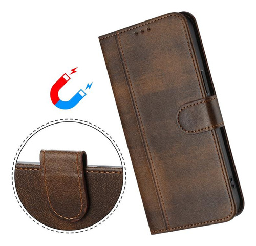 Funda De Piel Retro Para Oukitel C57s/c57 Pro/blu J12/ouki
