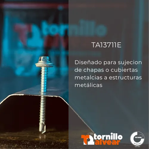 Tornillo Autoperforante Hexagonal 14x1-1/2 Mecha X1600 Techo
