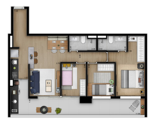 Imagem 20 de 21 de Apartamento Residencial Para Venda, Vila Cordeiro, São Paulo - Ap9397. - Ap9397-inc