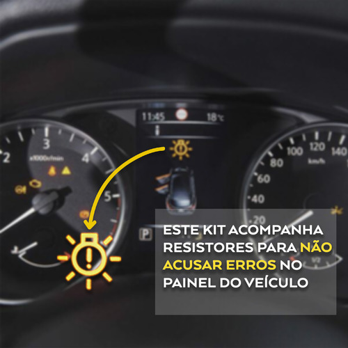 Kit Ultra Led Nano Ford Ranger 2019/2021 30000lm Hb3 H7 H11