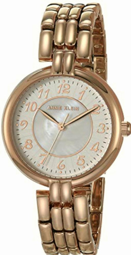 Reloj Anne Klein Acero Brazalete Color Oro Rosa, Estandar