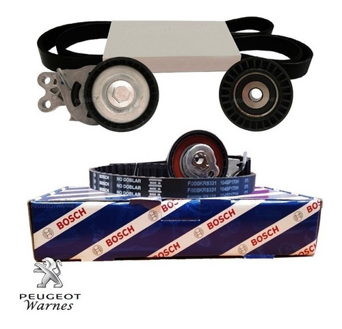 Distribucion Bosch + Kit Poly V Peugeot 207 1.4 8v Nafta