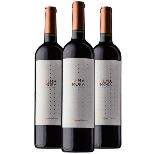 Vino Tinto Alma Mora Cabernet Sauvignon Pack X3 - 01mercado