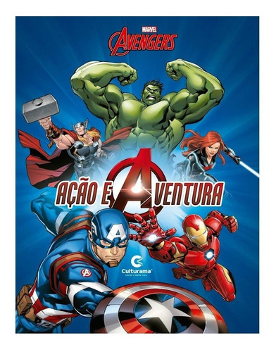 Culturama Livro Ilustrado Acao E Aventura Marvel Vingadores